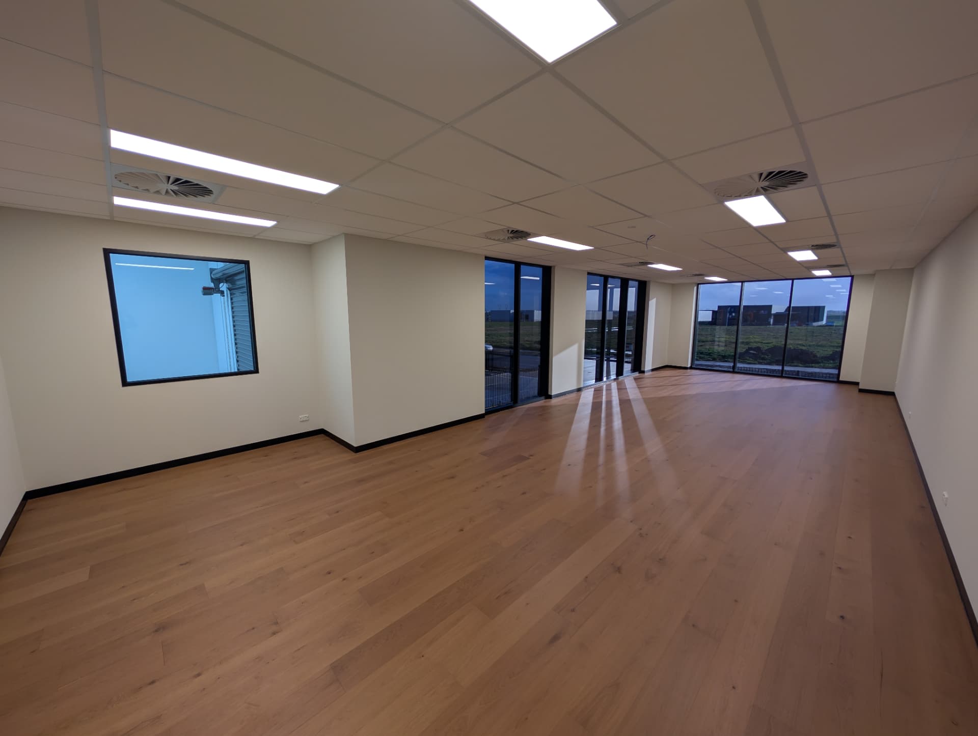 First floor office with timber flooring
