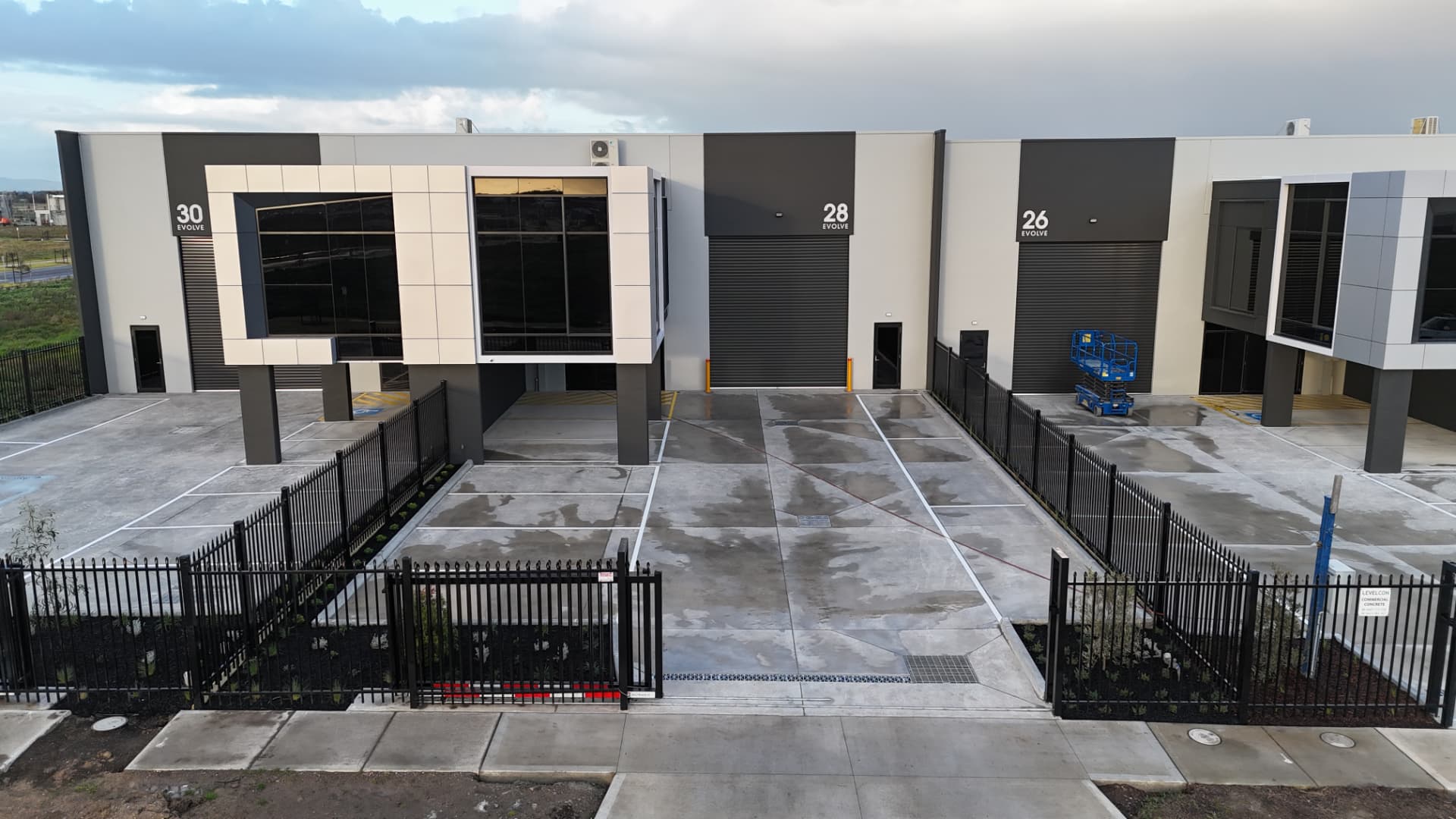 Aerial view of 28 Evolve Street frontage
